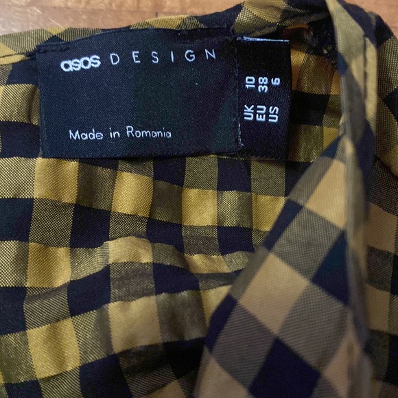 NWOT peplum gingham top size 6 - Picture 4 of 4